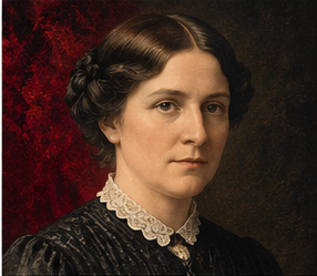 Anna Sewell historical author portrait in Trumpet house style