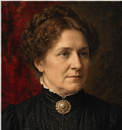 Johanna Spyri historical author portrait in Trumpet house style