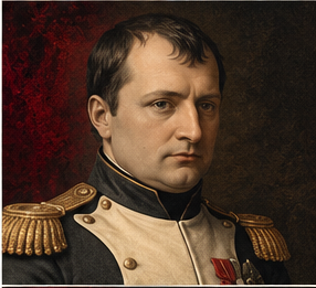 Napoleon Bonaparte historical author portrait in Trumpet house style