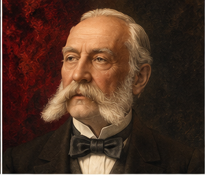 Pellegrino Artusi historical author portrait in Trumpet house style