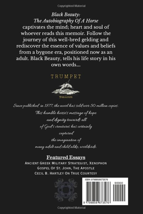 The Autobiography Of A Horse: Black Beauty (Men's Titles)