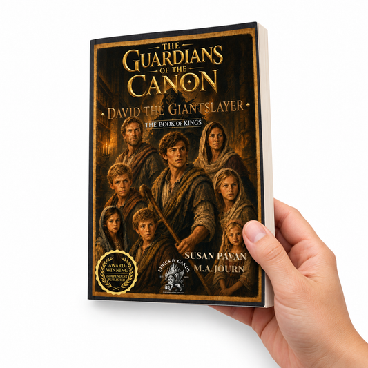 The Guardians of the Canon: David the Giant Slayer, Vol. 1 by Susan Pavan, M.A.Journ. (Paperback) on white background