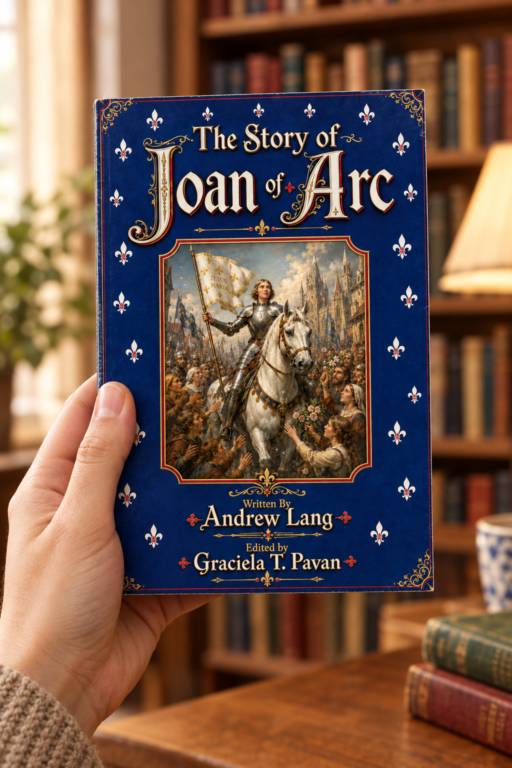 Joan of Arc Paperback in hand
