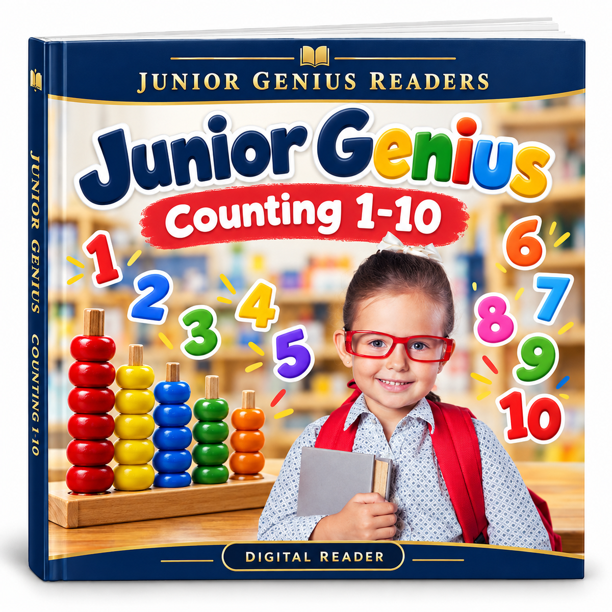 Junior Genius: Counting 1–10 (Digital Junior Genius Reader) alternate cover