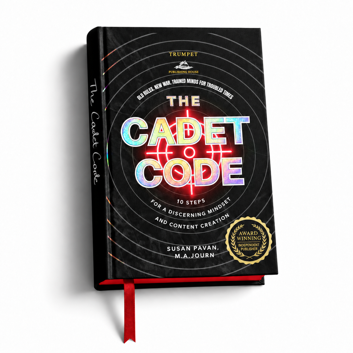 The Cadet Code: 10 Steps for a Discerning Mindset and Content Creation by Susan Pavan, M.A.Journ. (Bespoke Edition) on white background