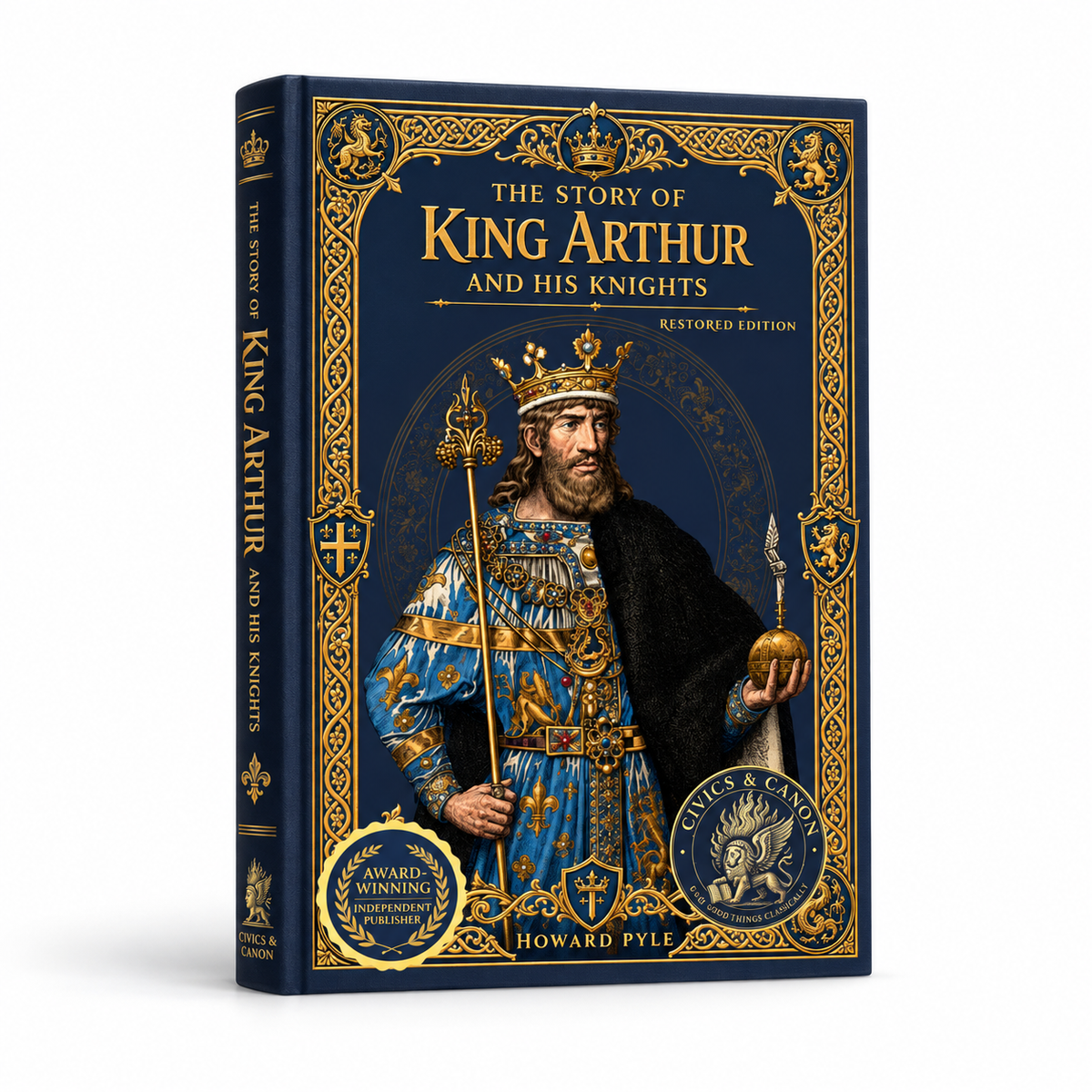 The Story of King Arthur and His Knights by Howard Pyle (E-Book) cover reference