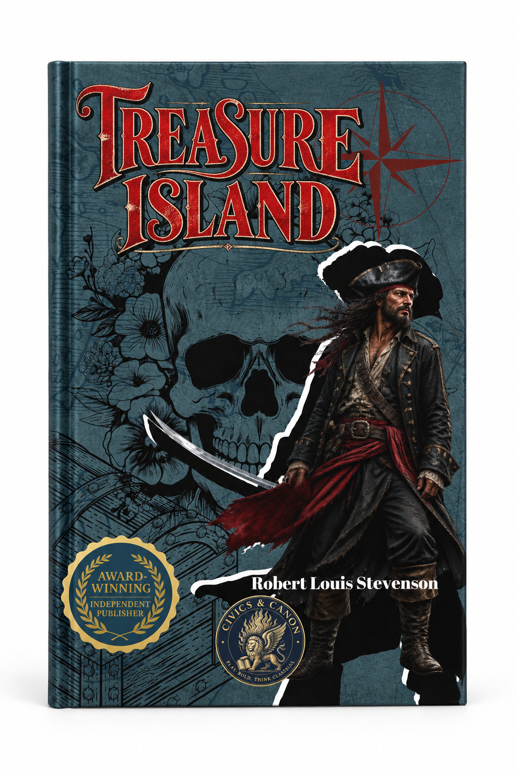 Treasure Island Junior Classics Hardcover studio image