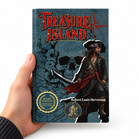 Treasure Island: Junior Classics by Robert Louis Stevenson (Paperback) on white background